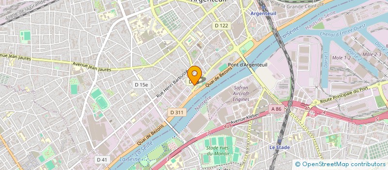 localisation de l'entreprise SOCIETE COTONNIERE D'ARGENTEUIL  ARGENTEUIL