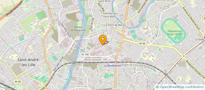 localisation de l'entreprise SOCIETE COTONNIERE DE WATTRELOS à LA MADELEINE