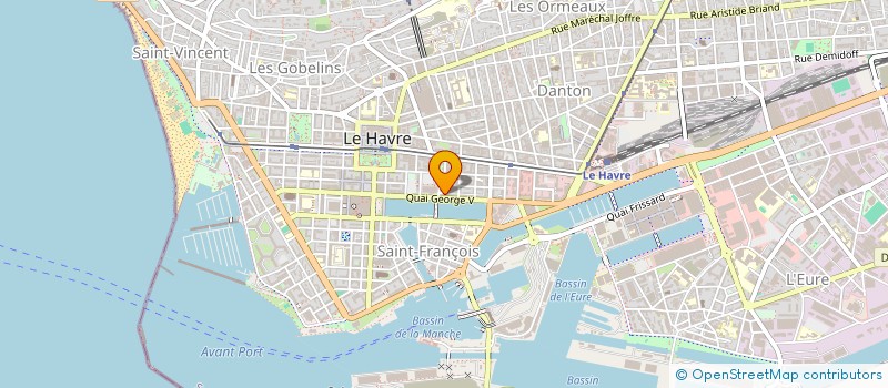 localisation de l'entreprise SOCIETE COTONNIERE FRANCAISE à LE HAVRE