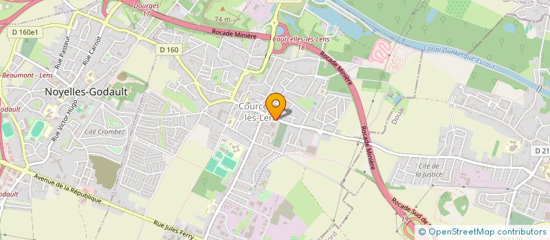 localisation de l'entreprise SOCIETE COURCELLOISE D'ALIMENTATION à COURCELLES-LES-LENS