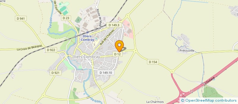 localisation de l'entreprise SOCIETE COUVERTURE ET MACONNERIE à ILLIERS-COMBRAY