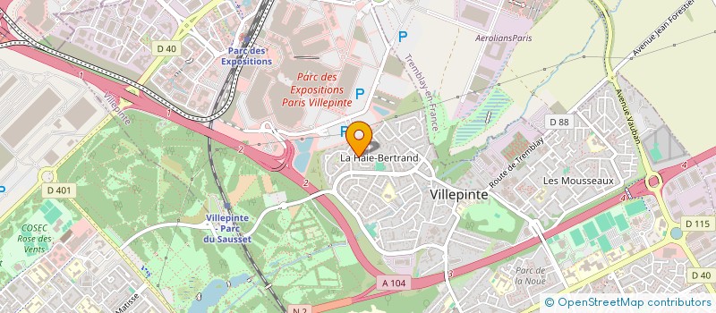 localisation de l'entreprise SOCIETE CP CAPITAL GROUP  VILLEPINTE