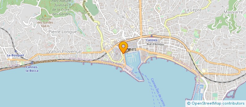 localisation de l'entreprise SOCIETE CRESCI à CANNES