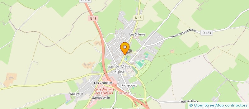 localisation de l'entreprise SOCIETE CREVEUIL LEPETIT à SAINTE-MERE-EGLISE