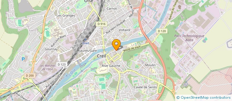 localisation de l'entreprise SOCIETE CRIQ à CREIL