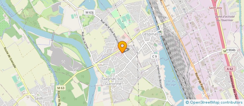 localisation de l'entreprise SOCIETE CUBILO à GAGNAC-SUR-GARONNE