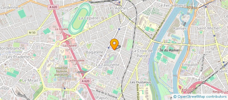 localisation de l'entreprise SOCIETE CUGNALAISE DE BATIMENT à TOULOUSE