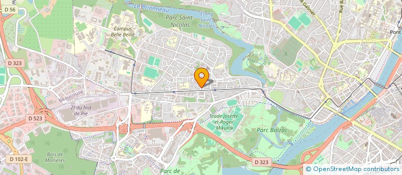 localisation de l'entreprise SOCIETE CYBELE à ANGERS