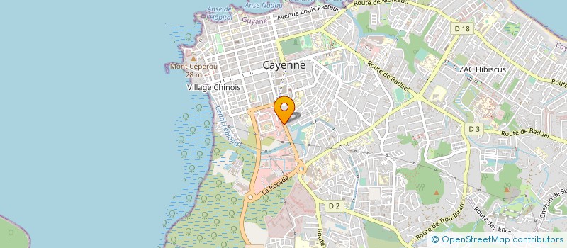 localisation de l'entreprise SOCIETE CYNOPHILE DE GUYANE à CAYENNE