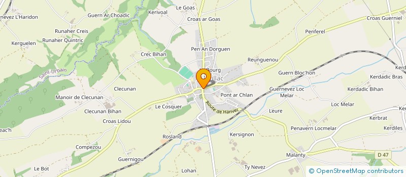 localisation de l'entreprise SOCIETE D.A.C.  IRVILLAC