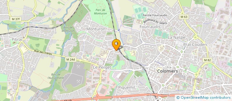 localisation de l'entreprise SOCIETE D'ACCUEIL DE PERSONNES AGEES DEPENDANTES à COLOMIERS