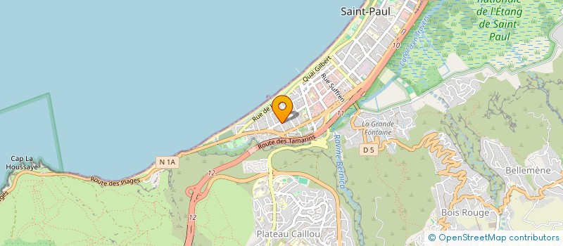 localisation de l'entreprise SOCIETE D'ACCULTURATION DE LA PREVENTION ET FORMATION INCENDIE à SAINT-PAUL