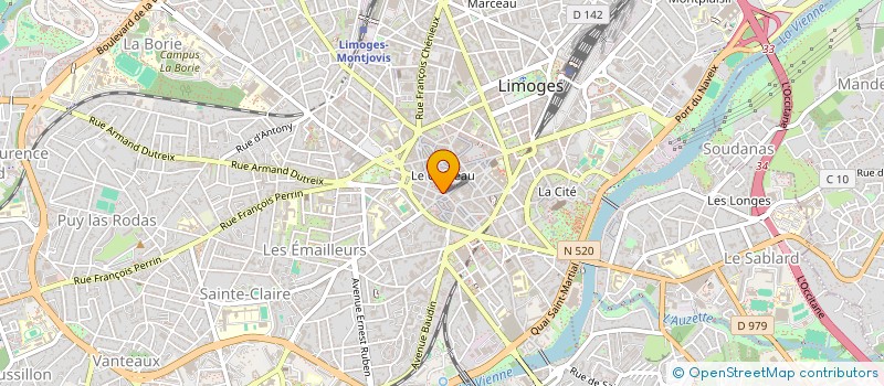 localisation de l'entreprise SOCIETE D'ACHAT DES VETEMENTS A. DONY à LIMOGES