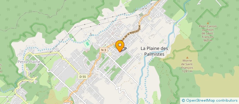 localisation de l'entreprise SOCIETE D'ACHAT ET REVENTE OCEAN INDIEN  LA PLAINE-DES-PALMISTES