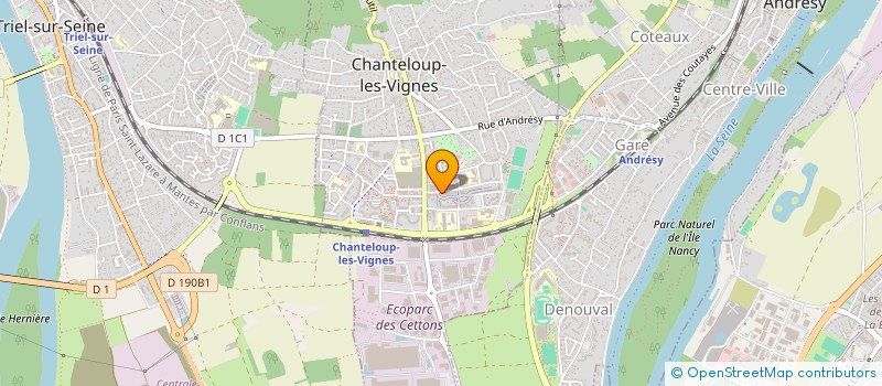 localisation de l'entreprise SOCIETE D ACHAT ET VENTE DE VEHICULES D OCCASION IMPORT ET EXPORT  CHANTELOUP-LES-VIGNES