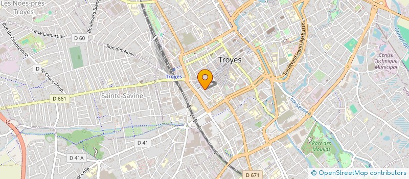 localisation de l'entreprise SOCIETE D'ACHATS DE TISSUS COUTURAT  TROYES