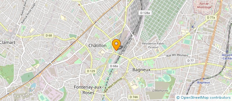 localisation de l'entreprise SOCIETE D'ACHATS ET VENTES IMMOBILIERS à BAGNEUX