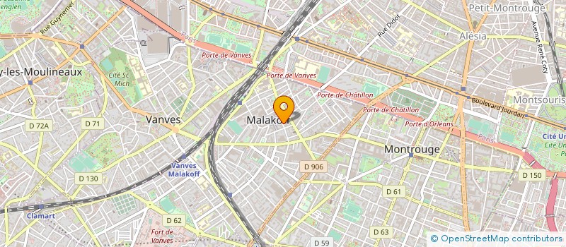 localisation de l'entreprise SOCIETE D'ACQUISITIONS, DE VENTES ET DE TRANSFORNATIONS IMMOBILIERES  MALAKOFF