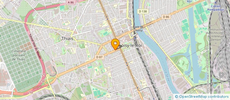 localisation de l'entreprise SOCIETE D'ACQUISITIONS FONCIERES IMMOBILIERES EXTRA-MUROS S.A.F.I.M.E.  CHOISY-LE-ROI