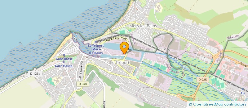 localisation de l'entreprise SOCIETE D ACTIVITES PORTUAIRES à LE TREPORT
