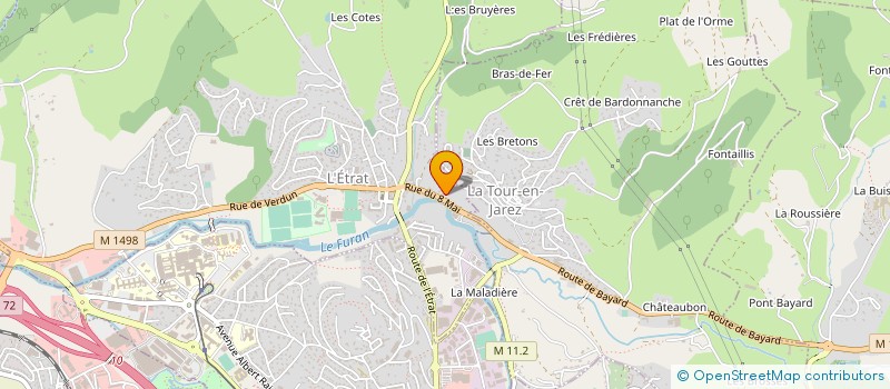 localisation de l'entreprise SOCIETE D'AFFRETEMENT DE TRANSPORTS FRIGORIQUES PERRIN & PICHON à L ETRAT