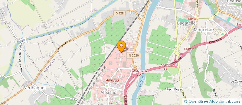 localisation de l'entreprise SOCIETE D'AFFUTAGE FRAISES ET OUTILLAGES à MONTAUBAN