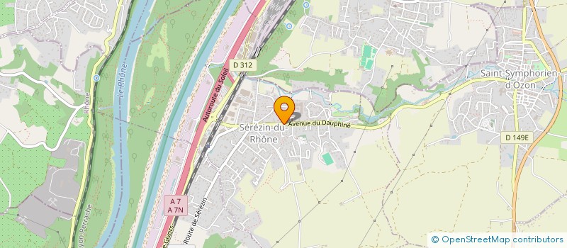 localisation de l'entreprise SOCIETE D AGENCEMENT ET EQUIPEMENT DES ENERGIES à SEREZIN-DU-RHONE