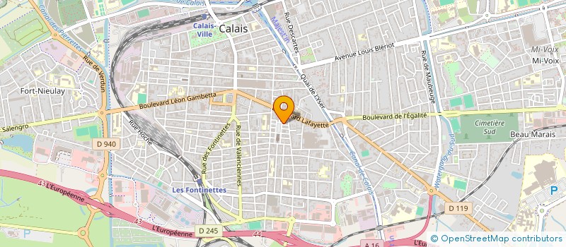 localisation de l'entreprise SOCIETE D'AGENTS GENERAUX D'ASSURANCES à CALAIS