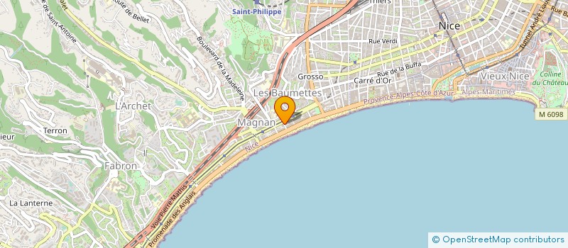 localisation de l'entreprise SOCIETE D'AGRICULTURE BIOLOGIQUE à NICE