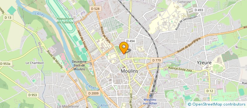 localisation de l'entreprise SOCIETE D AGRICULTURE DE L'ALLIER à MOULINS