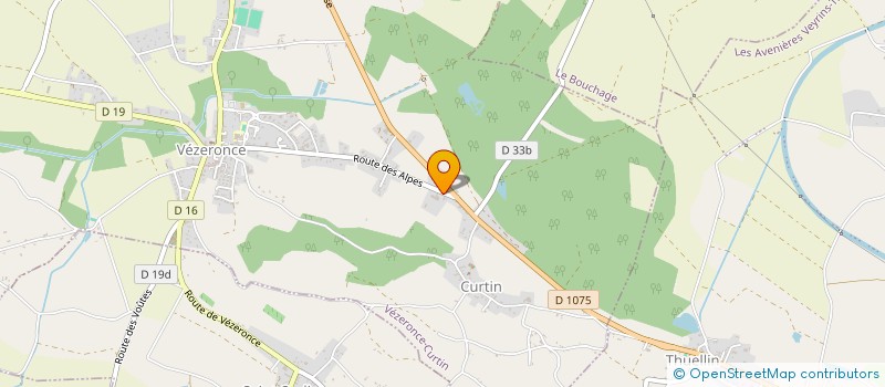 localisation de l'entreprise SOCIETE D'AGRICULTURE DU PAYS DES COULEURS  VEZERONCE-CURTIN