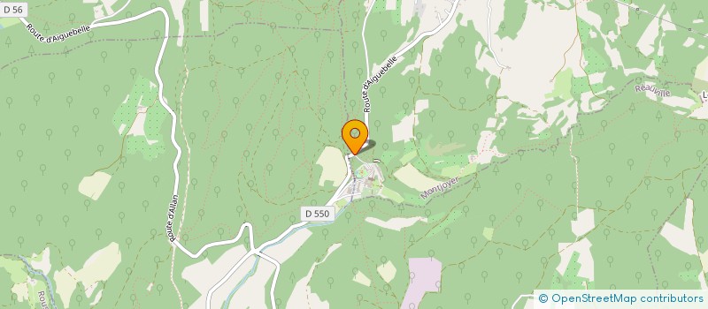 localisation de l'entreprise SOCIETE D'AIGUEBELLE  MONTJOYER