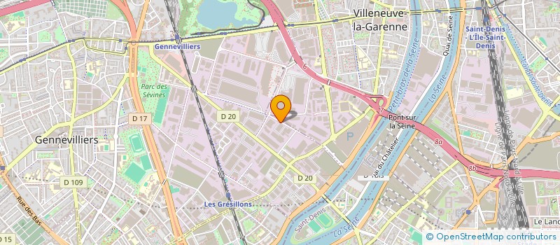 localisation de l'entreprise SOCIETE D'ALARME SODAL à GENNEVILLIERS