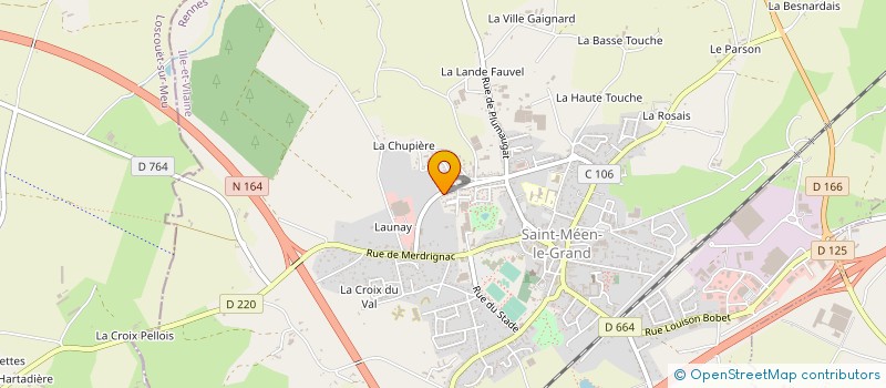 localisation de l'entreprise SOCIETE D'ALIMENTATION MEVENNAISE à SAINT-MEEN-LE-GRAND