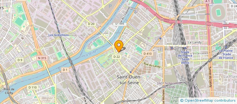 localisation de l'entreprise SOCIETE D'ALIMENTATION MODERNE 2 à SAINT-OUEN-SUR-SEINE