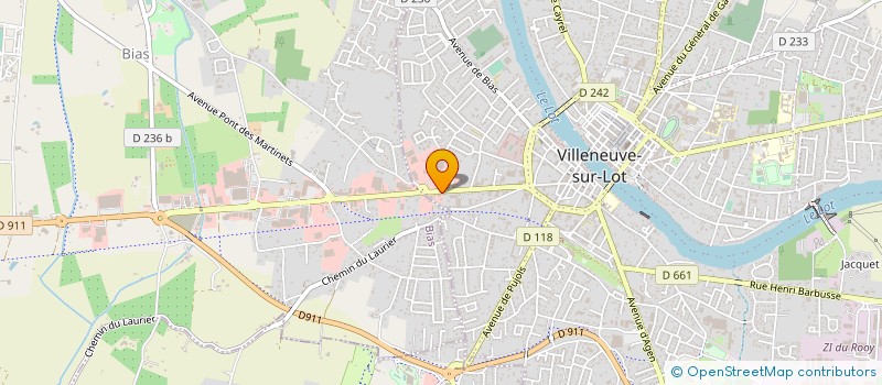 localisation de l'entreprise SOCIETE D'AMBULANCES ET POMPES FUNEBRES D'AQUITAINE  VILLENEUVE-SUR-LOT