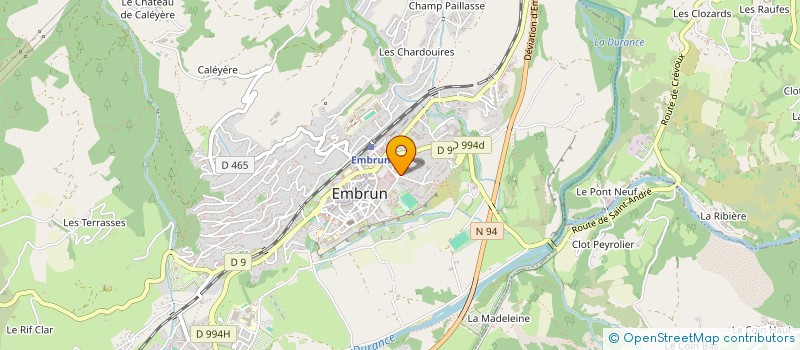 localisation de l'entreprise SOCIETE D'AMENAGEMENT DE CHAUVETON  EMBRUN