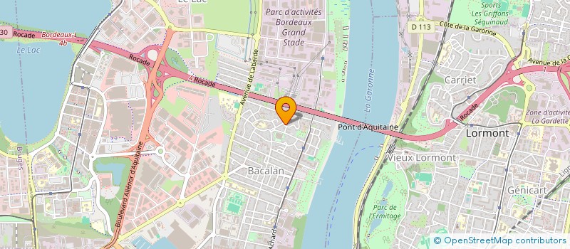 localisation de l'entreprise SOCIETE D'AMENAGEMENT DE CONSTRUCTION ET DE LOTISSEMENT  BORDEAUX