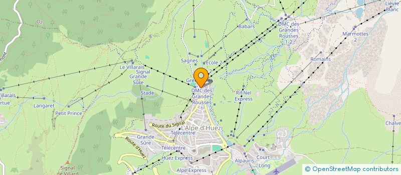 localisation de l'entreprise SOCIETE D'AMENAGEMENT DE L'ALPE DU GRAND SERRE à HUEZ