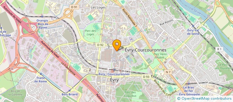 localisation de l'entreprise SOCIETE D AMENAGEMENT DE LA REGION D EVRY SARE à EVRY-COURCOURONNES