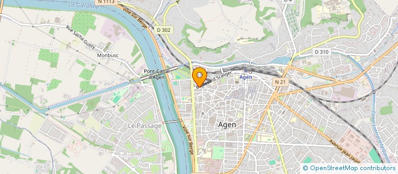 localisation de l'entreprise SOCIETE D AMENAGEMENT DE LOT ET GARONNE  AGEN