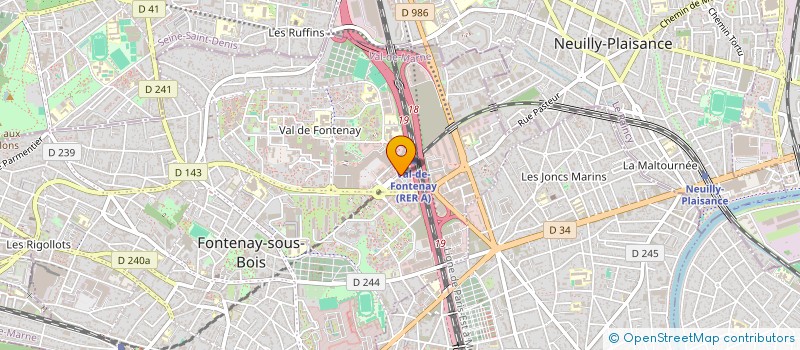 localisation de l'entreprise SOCIETE D'AMENAGEMENT DENFERT-MONTSOURIS à FONTENAY-SOUS-BOIS