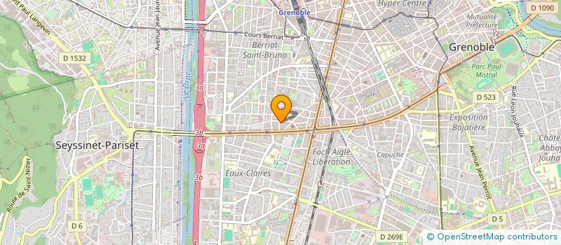 localisation de l'entreprise SOCIETE D'AMENAGEMENT DES DEUX ALPES à GRENOBLE