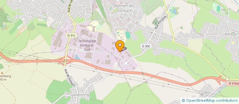 localisation de l'entreprise SOCIETE D'AMENAGEMENT DES ESPACES CONSTRUITS  BEHREN-LES-FORBACH