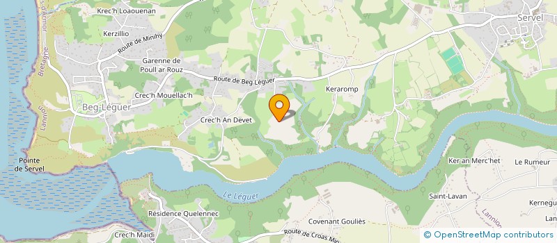 localisation de l'entreprise SOCIETE D'AMENAGEMENT DES ESPACES DE VIE  LANNION