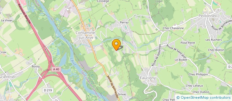 localisation de l'entreprise SOCIETE D'AMENAGEMENT ET D'INGENIERIE  FAUCIGNY