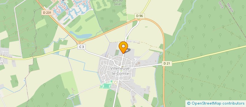 localisation de l'entreprise SOCIETE D AMENAGEMENT ET DE GESTION AGRICOLE DU JARIEL  VILLENEUVE-LE-COMTE