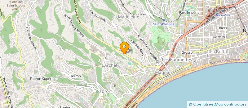 localisation de l'entreprise SOCIETE D'AMENAGEMENT ET DE MACONNERIE à NICE