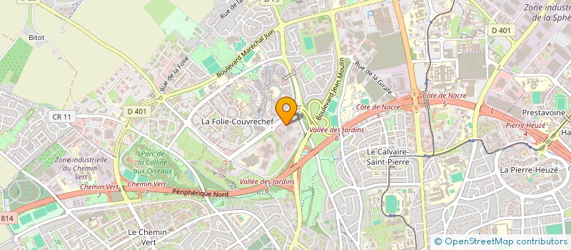 localisation de l'entreprise SOCIETE D'AMENAGEMENT FONCIER ET D'ETABLISSEMENT RURAL DE NORMANDIE  CAEN