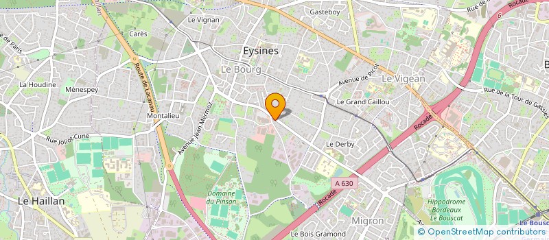 localisation de l'entreprise SOCIETE D'AMENAGEMENTS URBAINS DE GEOMETRES EXPERTS à EYSINES